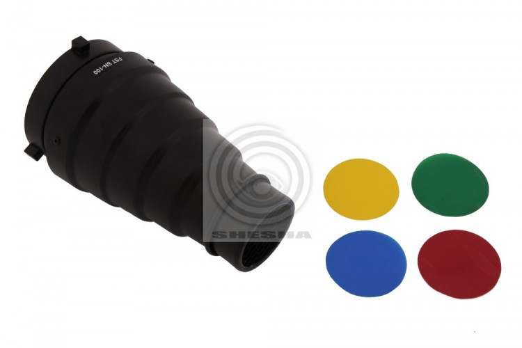 Насадка FST SN-100 узкоугольная, тубус с сотами и цветными фильтрами