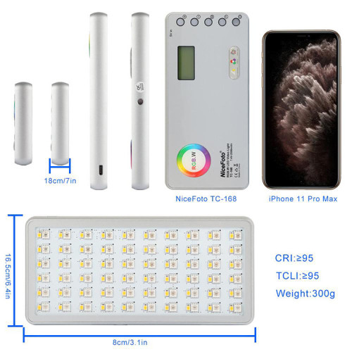 Осветитель NiceFoto TC-168 RGB