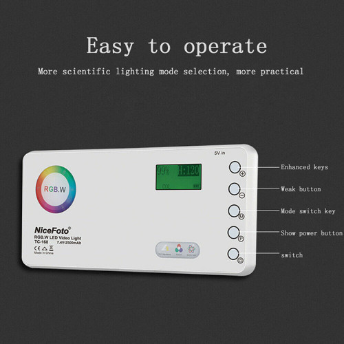 Осветитель NiceFoto TC-168 RGB