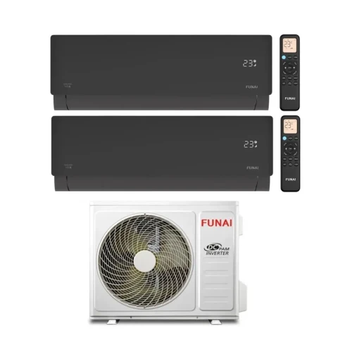Мульти сплит система на 2 комнаты Funai RAM-I-2SKG50HP.02/U / RAM-I-SNN30HP.W02/S - 2 шт. Комплект Sensei Nero Shinkirigami