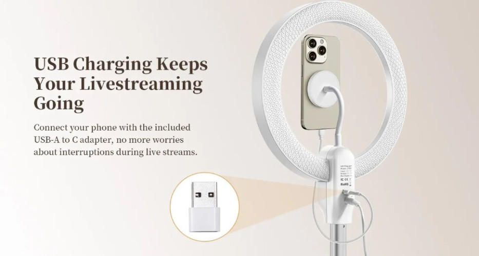 Кольцевой осветитель Ulanzi LT030 (Уцененный кат.А)