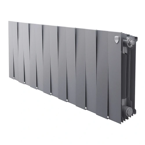 Радиатор биметаллический Royal Thermo PianoForte 300 / Silver Satin - 14 секц. PianoForte 300