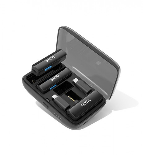 Универсальная ультракомпактная беспроводная микрофонная система BOYA Boyalink (3в1 Lightning, USB-C, 3,5 мм TRS)