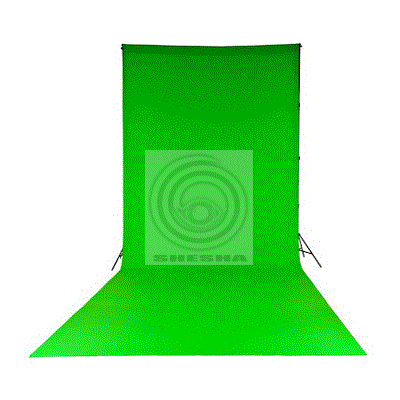 Зеленый ХРОМАКЕЙ фон тканевый SHESHA 1.5 х 4м