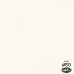 Savage (50-12) White бумажный фон 2,72x11 м теплый белый