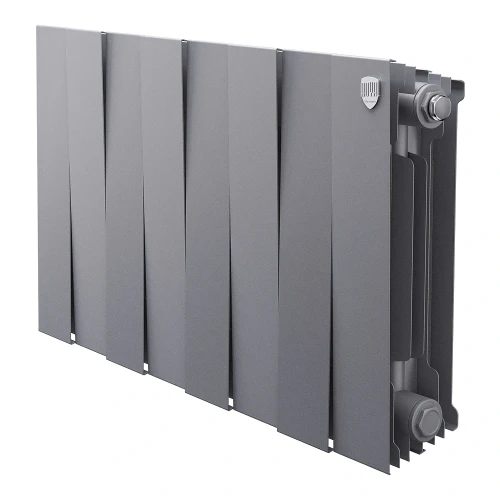 Радиатор биметаллический Royal Thermo PianoForte 300 / Silver Satin - 8 секц. PianoForte 300