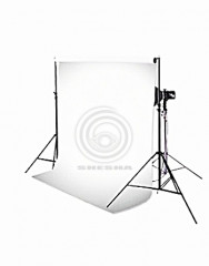 Белый пластиковый фон SHESHA (Arctic White) 1.5х2м
