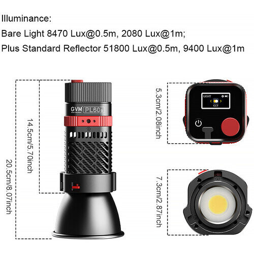 Осветитель GVM PL60B Set 1