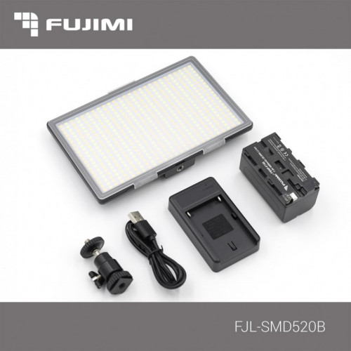 Fujimi FJL-SMD520B Мощная компактная светодиодная лампа (сменный аккумулятор, 520 диодов)