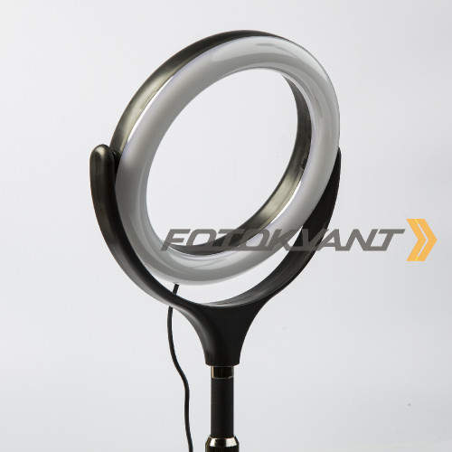 Fotokvant LEDF-537A1 Black KIT кольцевой осветитель USB с подставкой черный