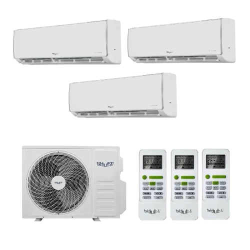 Мульти сплит система на 3 комнаты Shuft SFMO/I-21 FMI-3/N8/Out / SFMS/I-07 HB FMI/N8/In/white - 3 шт. Комплект Shuft