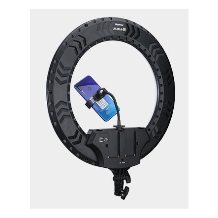 Осветитель кольцевой NiceFoto LR-480AII Чёрный