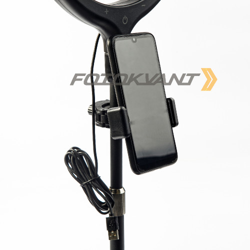 Fotokvant LEDF-539AJ Black KIT кольцевой осветитель настольный с подставкой черный