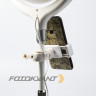 Fotokvant LEDF-539AJ White KIT кольцевой осветитель настольный с подставкой белый