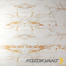 Fotokvant (8402595) PBT-6060-GM пластиковый фон с рисунком золотой мрамор