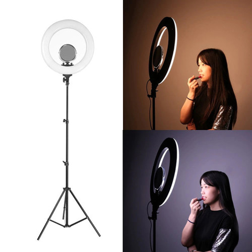 Осветитель кольцевой Tolifo R-48B Lite (3200-5600К) Черный