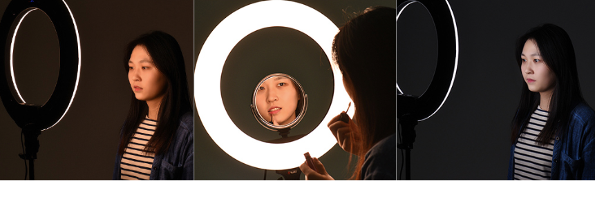 Осветитель кольцевой Tolifo R-48B Lite (3200-5600К) Черный