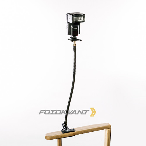 Fotokvant FLX-08 гибкая штанга 50 см с клипсой и адаптером 16 мм