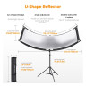 Комплект отражателей K&F Concept U-Shape Reflector 180x60см