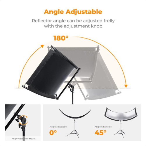 Комплект отражателей K&F Concept U-Shape Reflector 180x60см