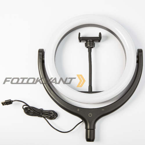 Fotokvant LEDF-539Z Black кольцевой осветитель USB черный