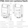 Фотовспышка YongNuo YN6 mini Flash для Sony Серебро