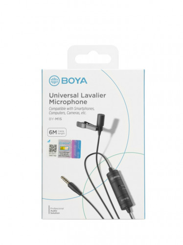 Всенаправленный петличный микрофон Boya BY-M1S