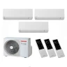 Мульти сплит система на 3 комнаты Toshiba RAS-3M18G3AVG-E / RAS-B07G3KVSG-E - 3 шт. Комплект NEXT SHORAI EDGE