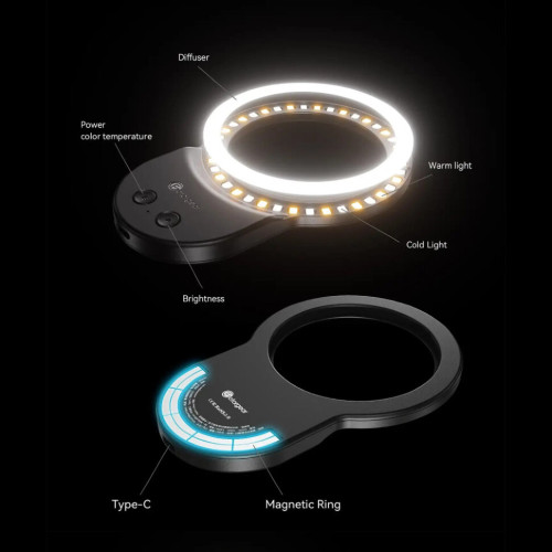 Кольцевой осветитель FotorGear GH06 MagSafe Ring light Чёрный