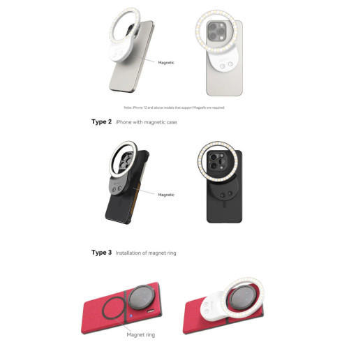 Кольцевой осветитель FotorGear GH06 MagSafe Ring light Чёрный