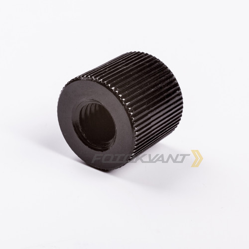 Fotokvant FLH-09-ALB винт-адаптер алюминиевый мама-мама 3/8 - 1/4 дюйма для штатива черный