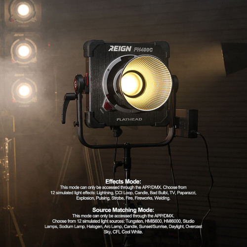 Осветитель GVM Reign FH400B Flathead