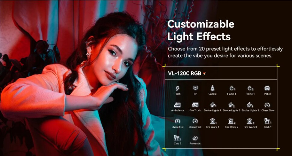 Осветитель Ulanzi VL-120C RGB