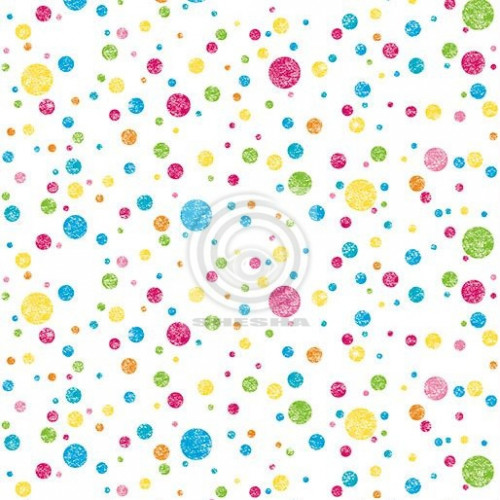 Ella Bella PHOTO BACKDROP MULTI DOTS (2508) фон бумажный разноцветные пятнышки 120х365 см