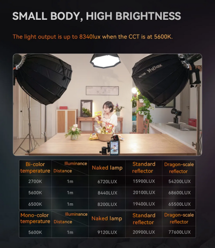 Осветитель YongNuo YNLUX200-KIT 2700-6500K Серый