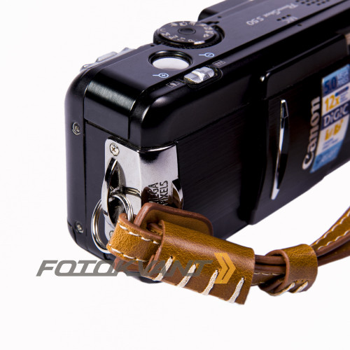 Fotokvant STR-51 ремень для фотоаппарата кистевой светло-коричневый