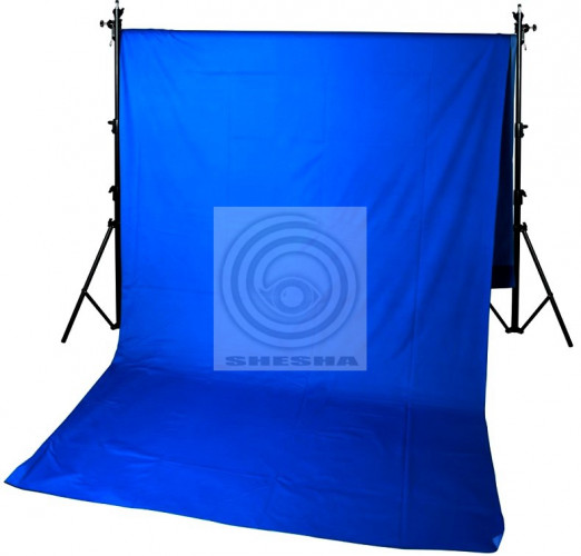 Синий тканевый фон Хромакей SHESHA 3х7 м