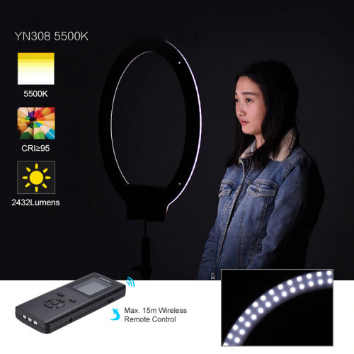 Осветитель кольцевой YongNuo YN-308 (5500K)