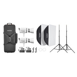 Комплект светодиодных осветителей Godox LITEMONS LA300R K2