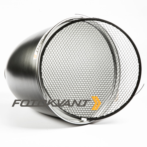 Fotokvant RF-28BW телерефлектор 45 градусов с сотами с байонетом Bowens 28 см или 11 дюймов