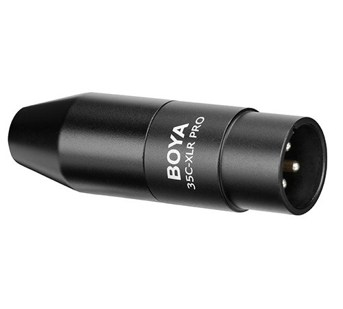 Boya 35C-XLR PRO Конвертер Mini-Jack в XLR с преобразователем мощности