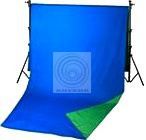 Двухсторонний тканевый фон SHESHA ХРОМАКЕЙ (зеленый/синий) складной 2.4х7 м.