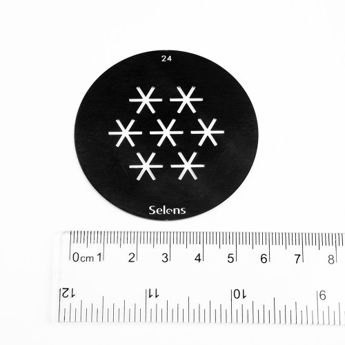 Selens 841714 Gobo-24 маска гобо 24 металлическая 58 мм снежинки