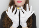 Fotokvant GLOVES-05 перчатки для чистой работы белые размер M