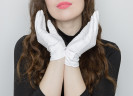 Fotokvant GLOVES-05 перчатки для чистой работы белые размер M