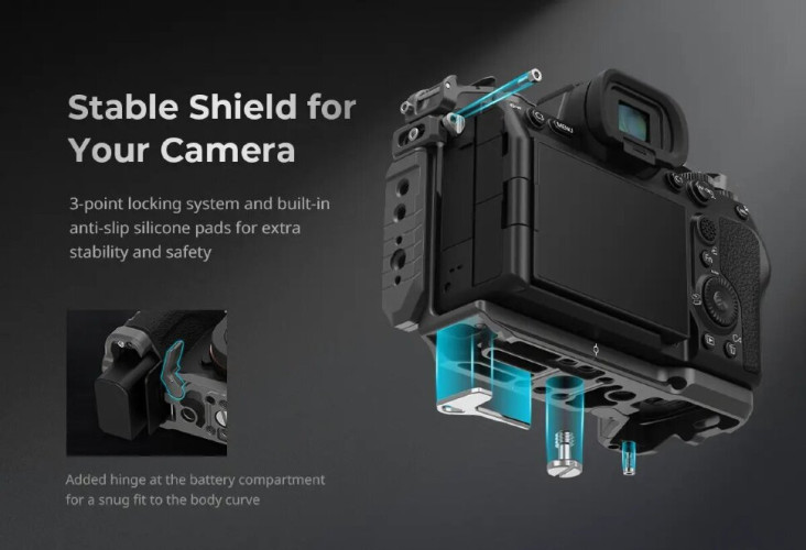 Клетка SmallRig 4538 HawkLock QR Kit для Sony A7R V/A7 IV/A7SIII