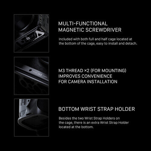 Клетка Tilta Half Cage для Canon R5 Mark II Чёрная