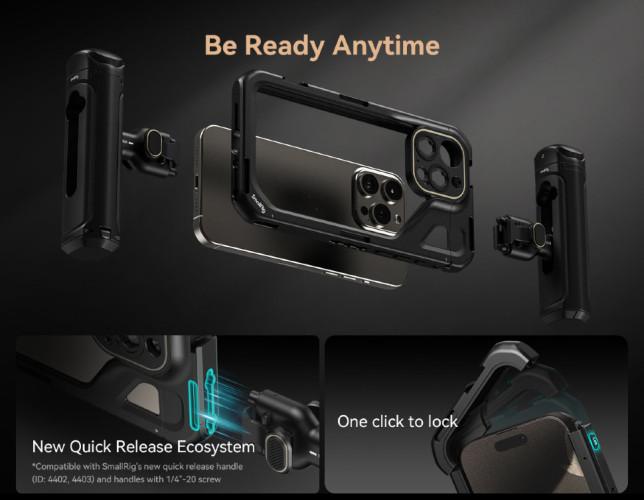 Клетка SmallRig 4397 Video Kit (Dual Handheld) для iPhone 15 Pro