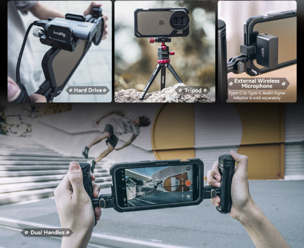 Клетка SmallRig 4397 Video Kit (Dual Handheld) для iPhone 15 Pro