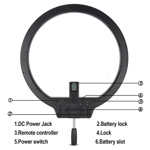 Осветитель кольцевой YongNuo YN-608 5500K